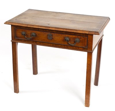 Lot 559 - A George III walnut and cross banded side...