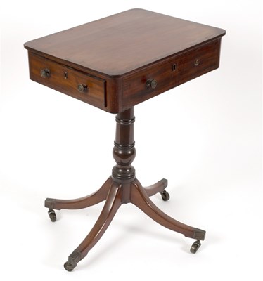Lot 564 - A 19th Century mahogany, rosewood and cross...