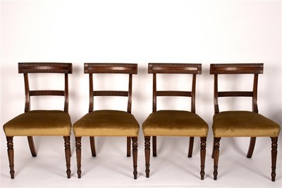 Lot 605A - A set of six early Victorian mahogany dining...
