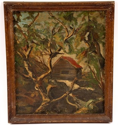 Lot 633 - Jon Jacobsen/House in the Woods/indistinctly...