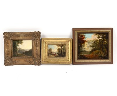 Lot 655 - Follower of George Morland/Figures on Rural...