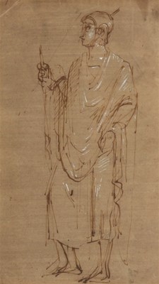 Lot 670 - Manner of Rossi/Drawing of a Soldier/ink and...