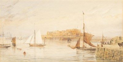 Lot 678 - 19th Century English School/Jersey/watercolour,...