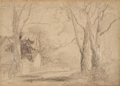 Lot 686 - Manner of John Sell Cotman/Country Lane with...