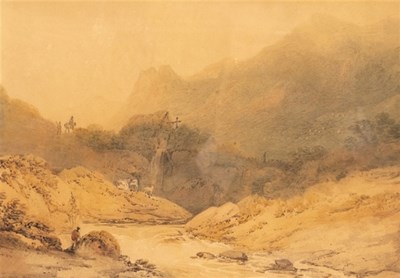 Lot 696 - Francis Nicholson (British 1753-1844)/Nant...