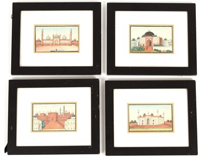 Lot 698 - Indian School/Temples and Palaces/four...