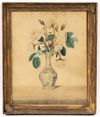 Lot 701 - Sarah Maria Curtis/Roses in a China...