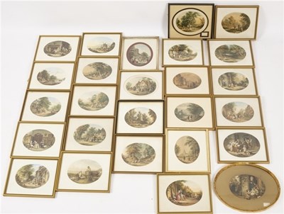 Lot 728 - Le Blond/A Collection of thirty-two oval...