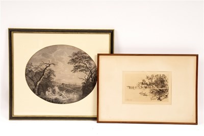 Lot 731 - After Angelica Kauffman/The Bathers/mezzotint...