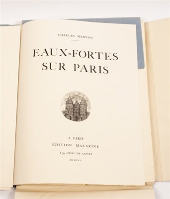 Lot 740 - Meryon, C. Eaux-Fortes sur Paris 1926, folio...