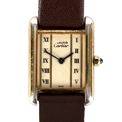 Lot 19 - Cartier, A 'Must de Cartier' Vermeil ladies...