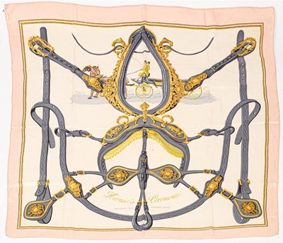 Lot 242 - A Hermès silk scarf