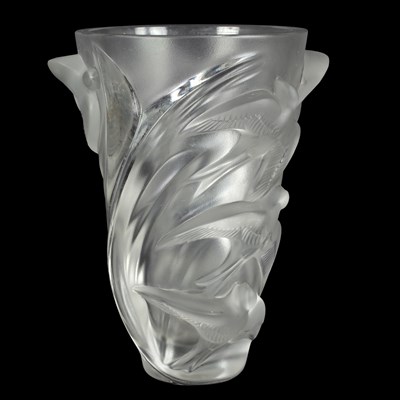 Lot 44 - Lalique Crystal, a 'Martinets' vase, designed...