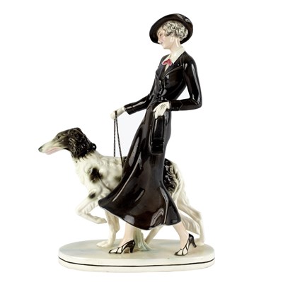 Lot 59 - Katzhutte, an Art Deco figure group, modelled...