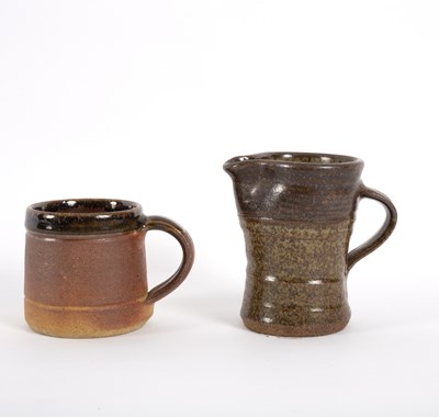 Lot 66 - John Leach, Muchelney Pottery, a saltglaze mug...