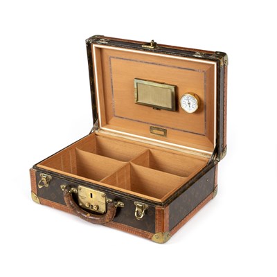 Lot 110 - Louis Vuitton, a cigar humidor of briefcase...