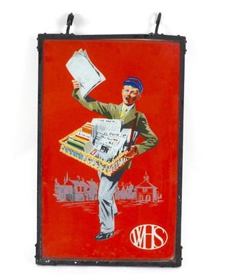 Lot 142 - A double-sided WHSmith advertising sign,...