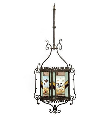 Lot 151 - An Aesthetic period hanging lantern, the...