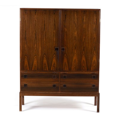 Lot 166 - Bernhard Pedersen & Son, a Danish rosewood...