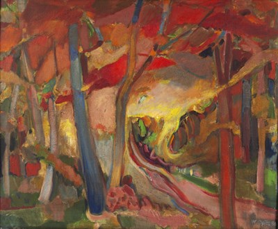 Lot 240 - Walter Opitz (German 1929-2003)/Fauvist Forest...