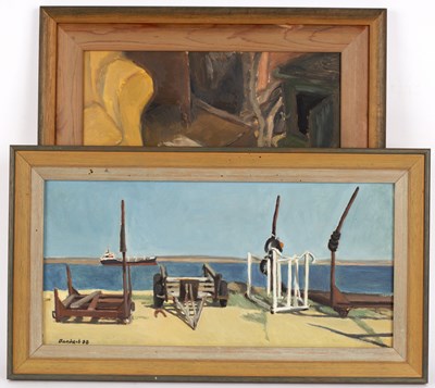 Lot 253 - Philippa Bambach (20th Century)/The Rug/oil on...