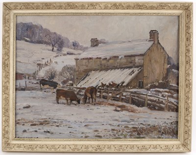 Lot 262 - Donald Floyd (British 1892-1965)/Cattle by...