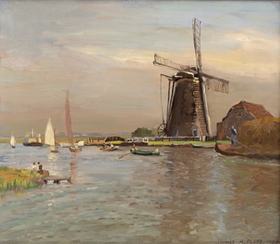 Lot 265 - Donald Floyd (British 1892-1965)/Norfolk River...