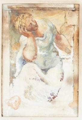 Lot 309 - Pre-Raphaelite school/Classical Study of a...