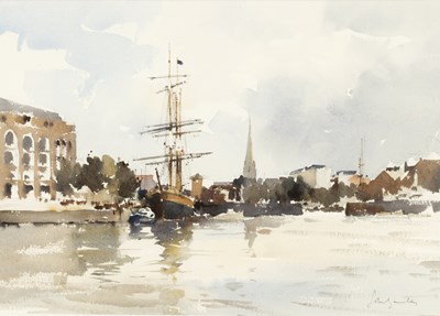 Lot 337 - John Yardley (British, born 1933)/Tall Ship in...