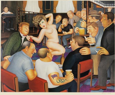 Lot 380 - Beryl Cook OBE (British 1926-2008)/Lunchtime...