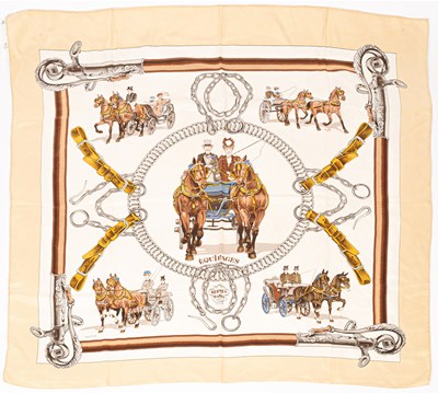 Lot 246 - A Hermès silk scarf