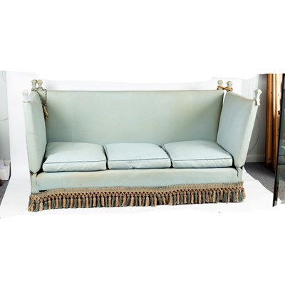 Lot 38 - A Knole sofa with loose seat cushions, 220cm wide