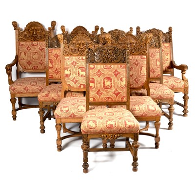 Lot 65 - A composite set of ten chairs of 18th Century...
