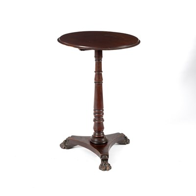 Lot 96 - A Victorian circular table on a turned column...