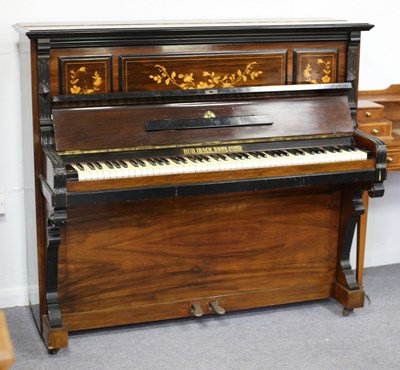 Lot 124 - A 7 octave upright piano, Rud. Ibach Sohn, in...