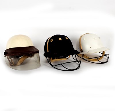 Lot 125 - An Everoak polo helmet, and two others