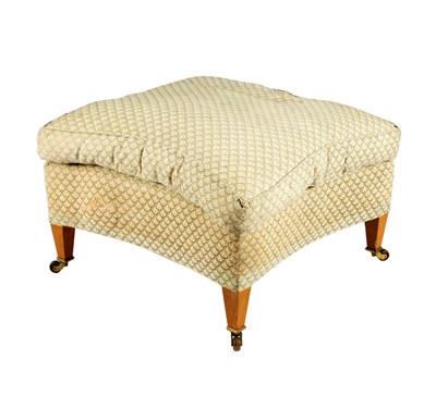 Lot 164 - An upholstered stool by Howard & Sons, Lenygon...