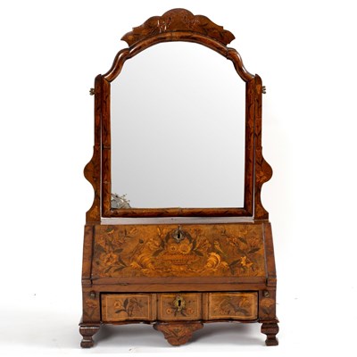 Lot 177 - An 18th Century walnut and Dutch marquetry...