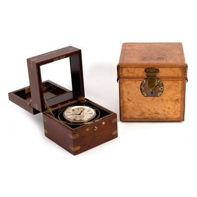 Lot 202 - A table 8 ships chronometer by Waltham Watch...