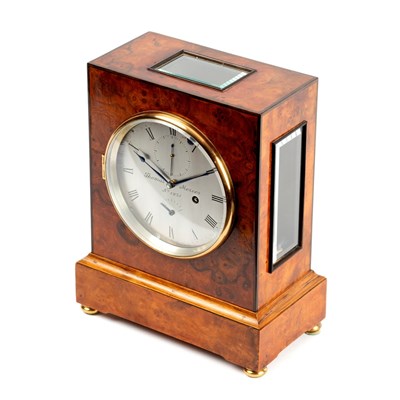 Lot 225 - An eight-day table clock by Thomas Mercer St...