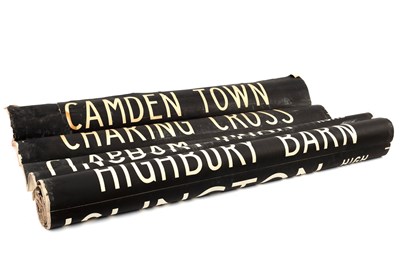 Lot 266 - A London bus destination roll, 108cm long