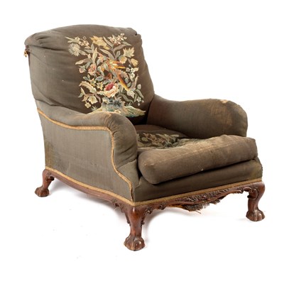 Lot 304 - A Howard deep seated upholstered armchair with...