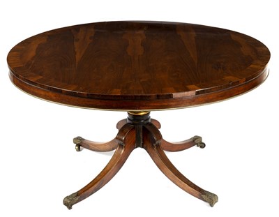 Lot 323 - A George IV rosewood and crossbanded circular...