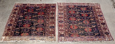 Lot 385 - A pair of Persian Afshar rugs, circa 1920,...