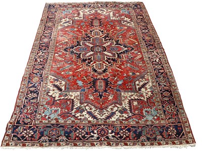 Lot 387 - A North West Persian Heriz carpet, circa 1920,...