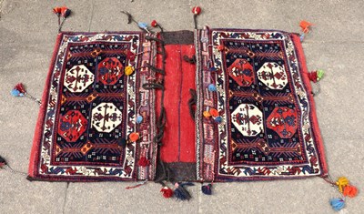 Lot 409 - A pair of South Persian Afshar saddle bags,...