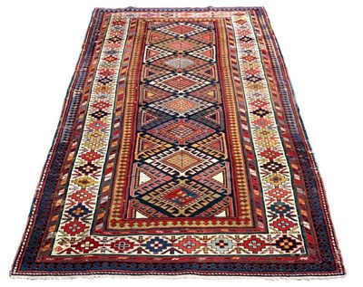 Lot 426 - A late 19th Century Kazak rug, 290cm x 112cm