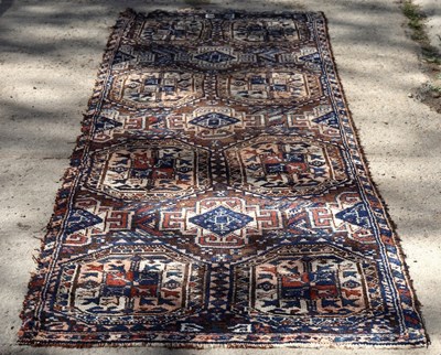 Lot 435 - A Hamadan runner with all over geometric...