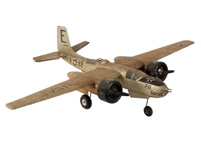 Lot 467 - A model Martin B-26 Marauder airplane, 87cm long