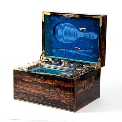 Lot 660 - A Victorian coromandel wood dressing box by W...